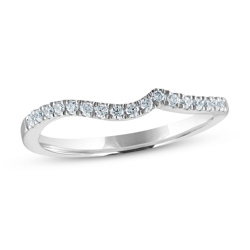 Diamond Wedding Band 1/6 ct tw 14K White Gold