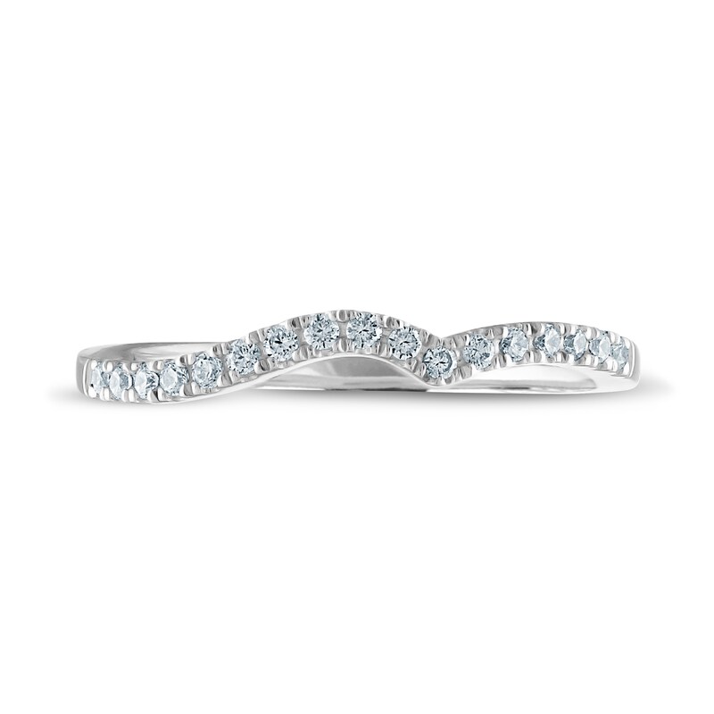 Diamond Wedding Band 1/6 ct tw 14K White Gold