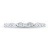 Thumbnail Image 2 of Diamond Wedding Band 1/20 ct tw Round-cut 10K White Gold