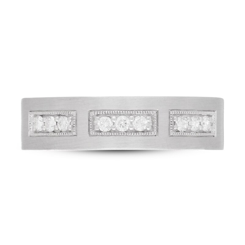Neil Lane Men's Diamond Wedding Band 1/5 ct tw Round-cut 14K White Gold