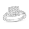 Thumbnail Image 0 of Diamond Engagement Ring 1 ct tw Princess & Round-cut 14K White Gold