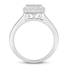 Thumbnail Image 2 of Diamond Engagement Ring 1 ct tw Princess & Round-cut 14K White Gold