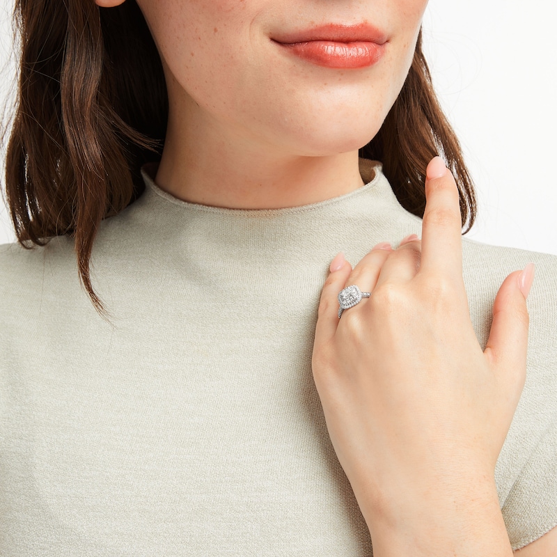 Main Image 2 of Now + Forever Princess-cut Diamond Engagement Ring 3/4 ct tw 14K White Gold