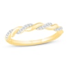 Thumbnail Image 1 of Now + Forever Round-cut Diamond Wedding Band 1/10 ct tw 10K Yellow Gold