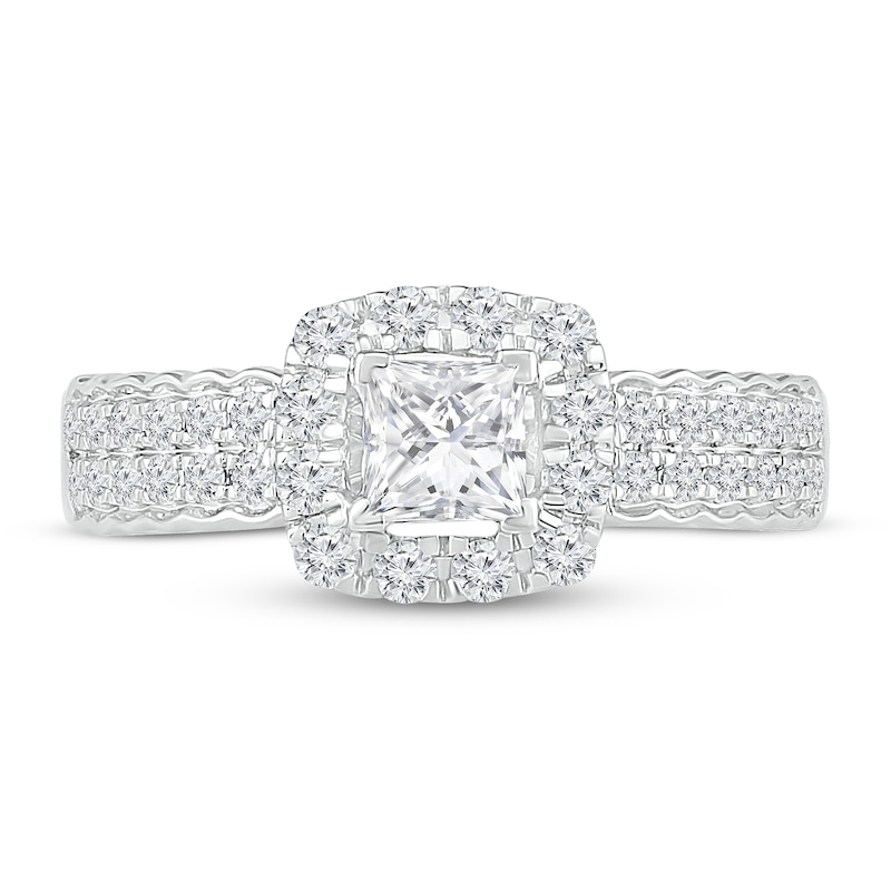 Main Image 2 of Now + Forever Princess-cut Diamond Engagement Ring 3/4 ct tw 10K White Gold