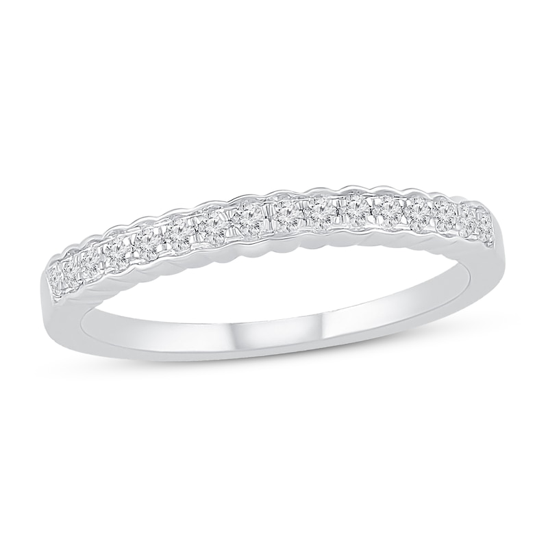 Main Image 1 of Now + Forever Diamond Wedding Band 1/6 ct tw 10K White Gold