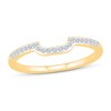 Thumbnail Image 1 of Now + Forever Round-cut Diamond Wedding Band 1/10 ct tw 10K Yellow Gold