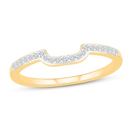 Now + Forever Round-cut Diamond Wedding Band 1/10 ct tw 10K Yellow Gold