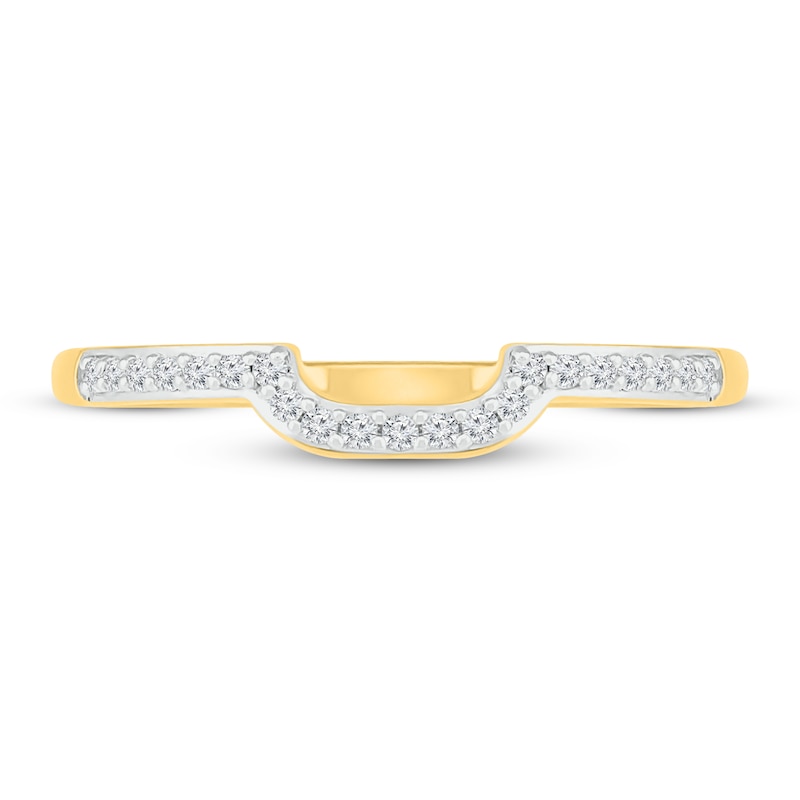 Round-cut Diamond Wedding Band 1/10 ct tw 10K Yellow Gold