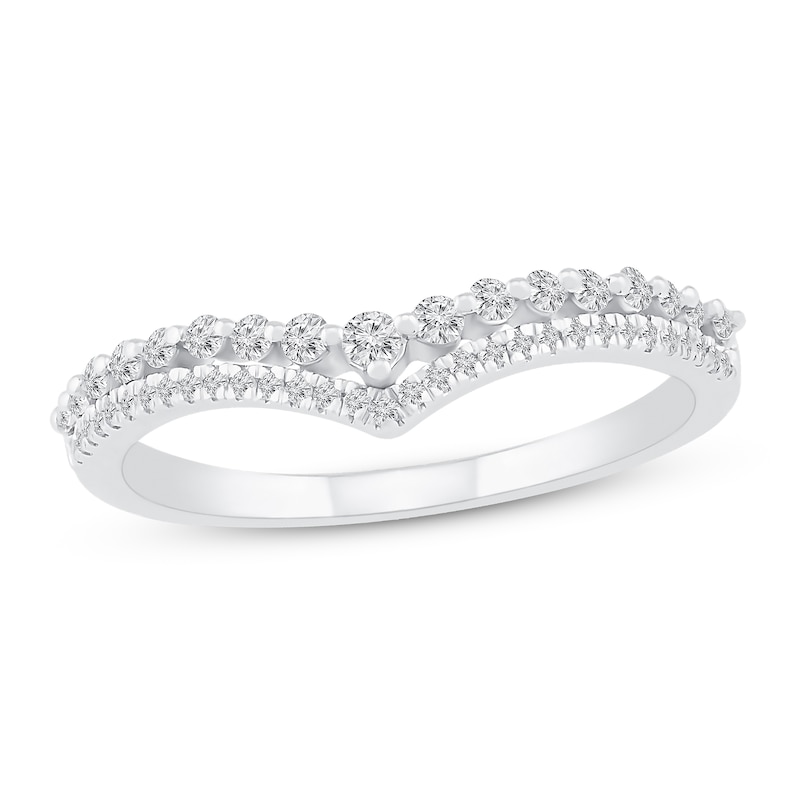 Main Image 1 of Now + Forever Diamond Wedding Band 1/4 ct tw 10K White Gold