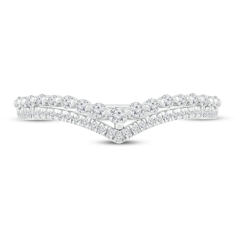 Diamond Wedding Band 1/4 ct tw 10K White Gold