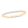 Thumbnail Image 1 of Now + Forever Round-cut Diamond Wedding Band 1/10 ct tw 10K Yellow Gold