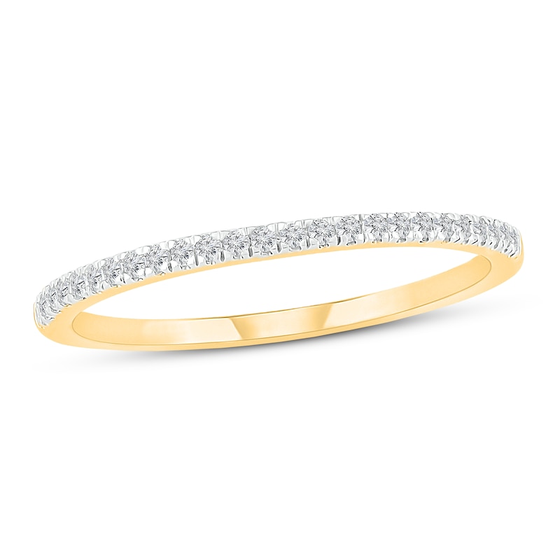 DeCarat 1/10 CT.T.W Diamond 10K Yellow Gold Wedding Band DeCarat 1/10 CT.T.W Diamond 10K Yellow Gold Wedding Band