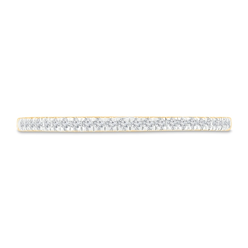 Main Image 2 of Now + Forever Round-cut Diamond Wedding Band 1/10 ct tw 10K Yellow Gold