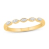 Thumbnail Image 1 of Now + Forever Round-cut Diamond Wedding Band 1/20 ct tw 10K Yellow Gold