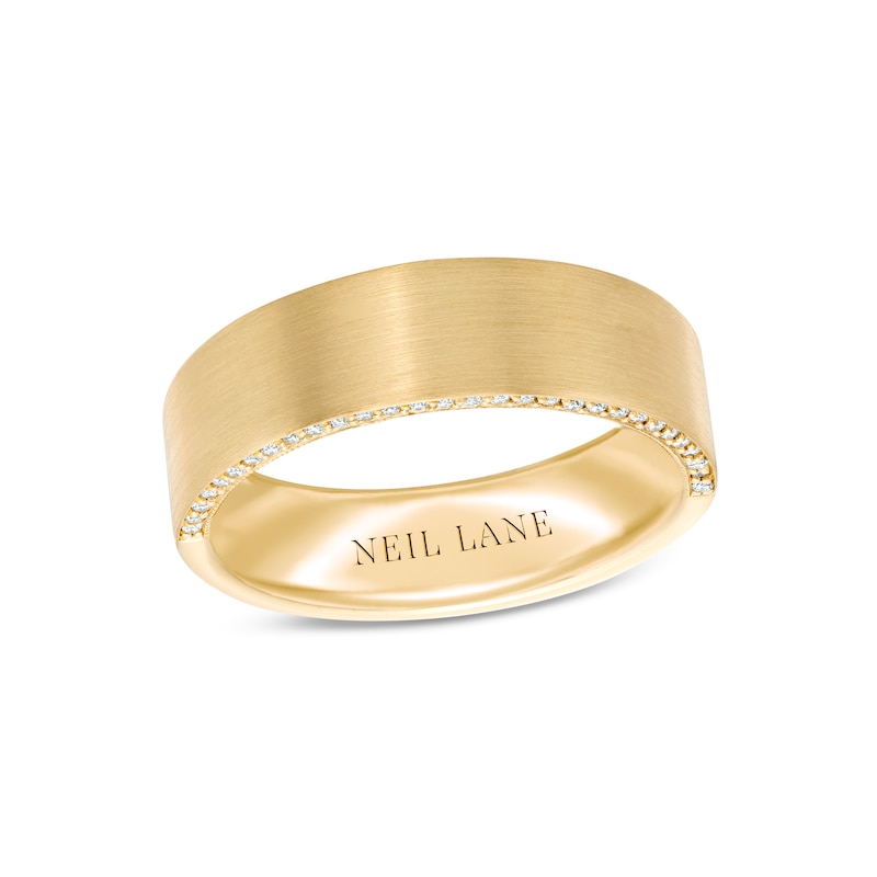 Main Image 1 of Neil Lane Men's Diamond Wedding Band 1/5 ct tw 14K Yellow Gold