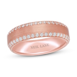Neil Lane Men's Diamond Wedding Band 1/2 ct tw 14K Rose Gold