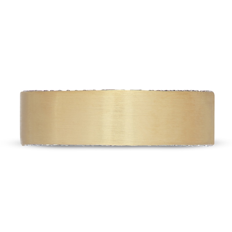 Main Image 3 of Neil Lane Men's Black Diamond Wedding Band 1/5 ct tw 14K Yellow Gold
