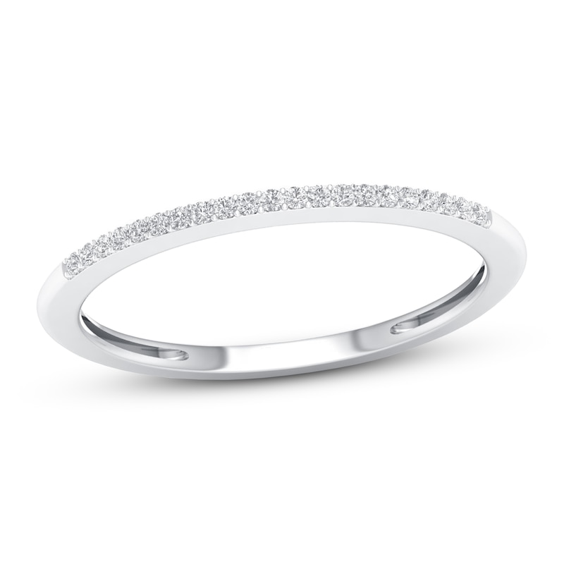 Main Image 1 of Now + Forever Diamond Wedding Band 1/20 ct tw Round-cut 10K White Gold