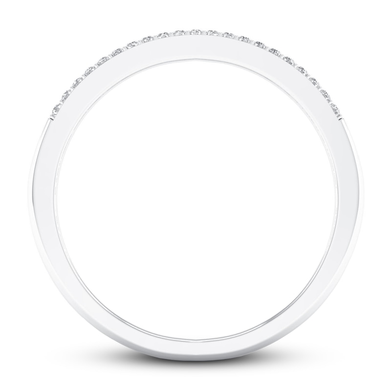 Main Image 3 of Now + Forever Diamond Wedding Band 1/20 ct tw Round-cut 10K White Gold