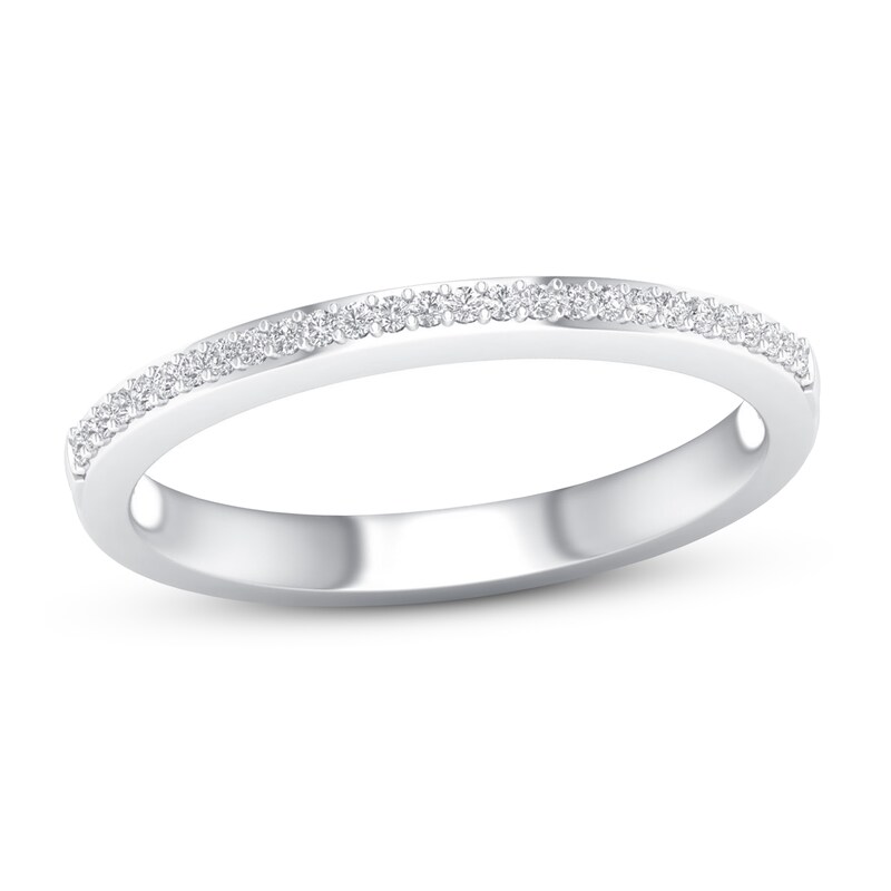 Main Image 1 of Now + Forever Diamond Wedding Band 1/15 ct tw Round-cut 10K White Gold