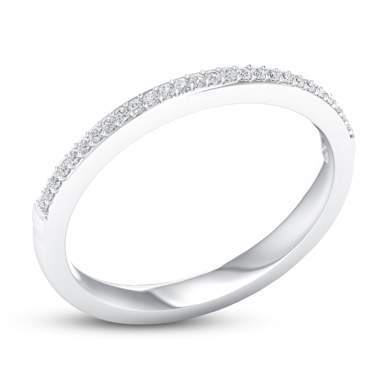 Main Image 4 of Now + Forever Diamond Wedding Band 1/15 ct tw Round-cut 10K White Gold