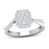 Thumbnail Image 0 of Diamond Engagement Ring 1/3 ct tw Round-cut 10K White Gold