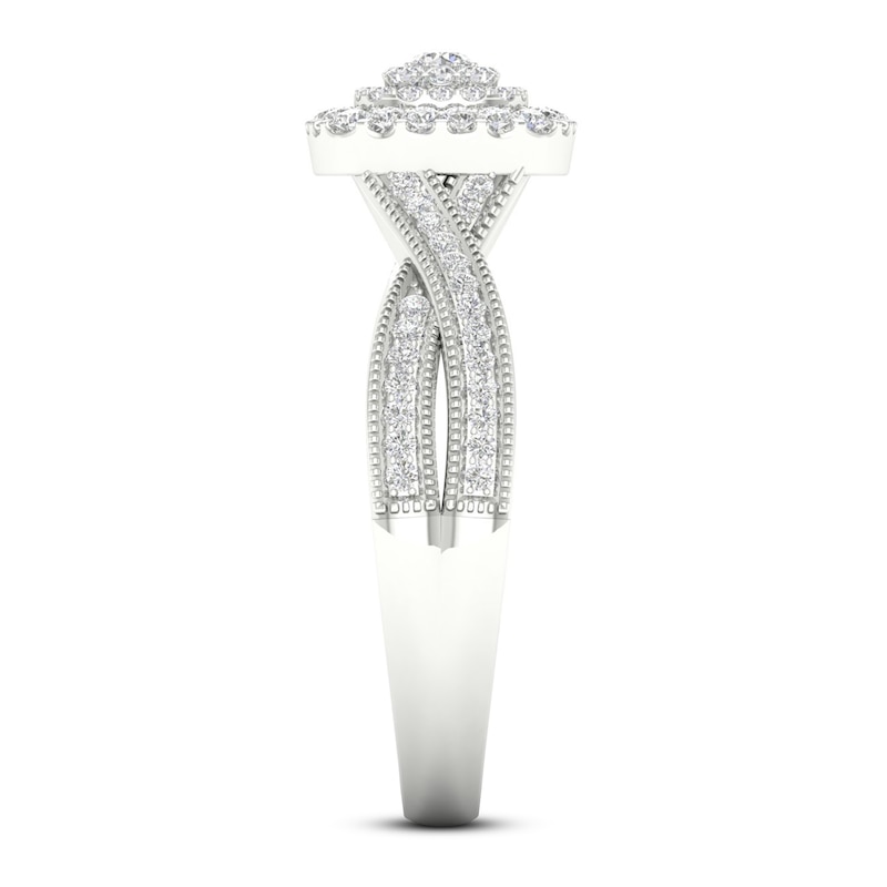 Main Image 3 of Now + Forever Diamond Engagement Ring 3/8 ct tw Round-cut 10K White Gold