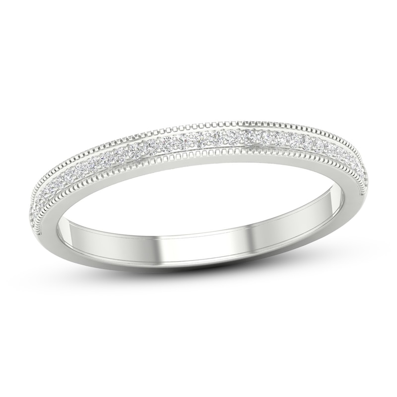Main Image 1 of Now + Forever Diamond Wedding Band 1/20 ct tw Round-cut 10K White Gold