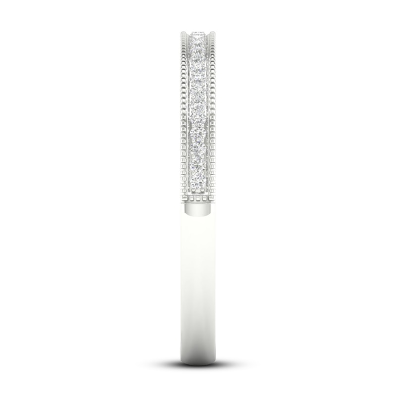 Main Image 2 of Now + Forever Diamond Wedding Band 1/20 ct tw Round-cut 10K White Gold
