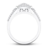 Thumbnail Image 2 of Diamond Engagement Ring 3/8 ct tw Round-cut 10K White Gold
