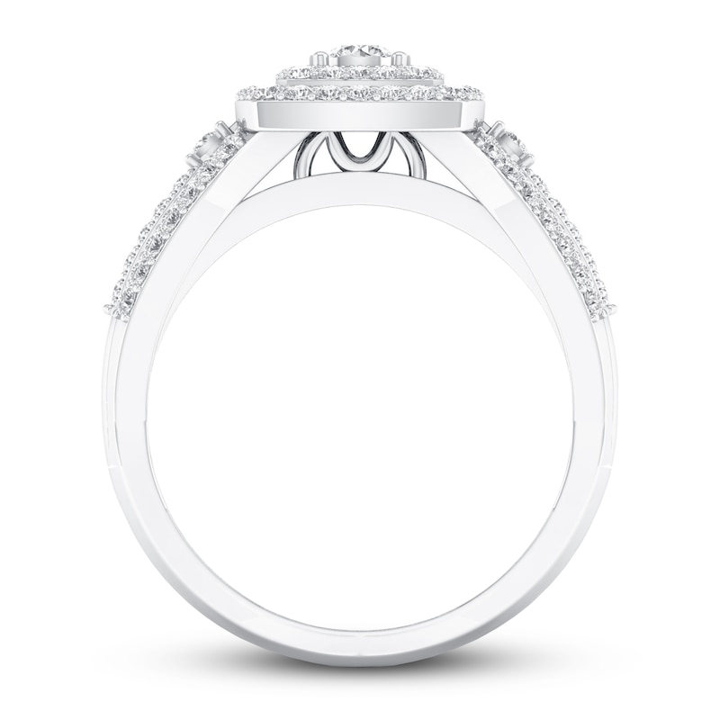 Main Image 3 of Now + Forever Diamond Engagement Ring 3/8 ct tw Round-cut 10K White Gold