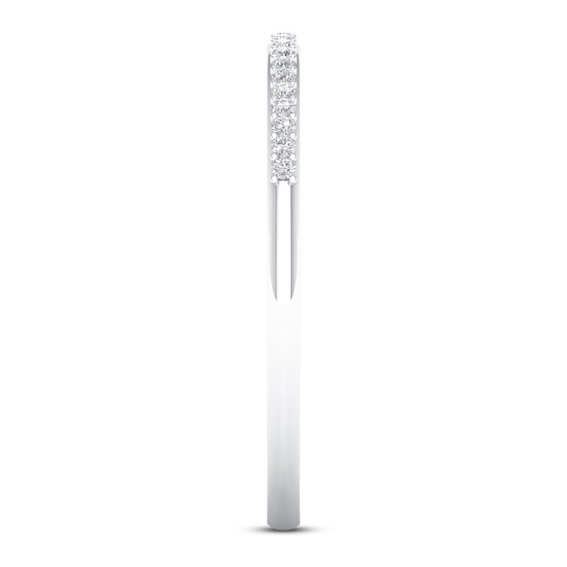 Main Image 2 of Now + Forever Diamond Wedding Band 1/15 ct tw Round-cut 10K White Gold
