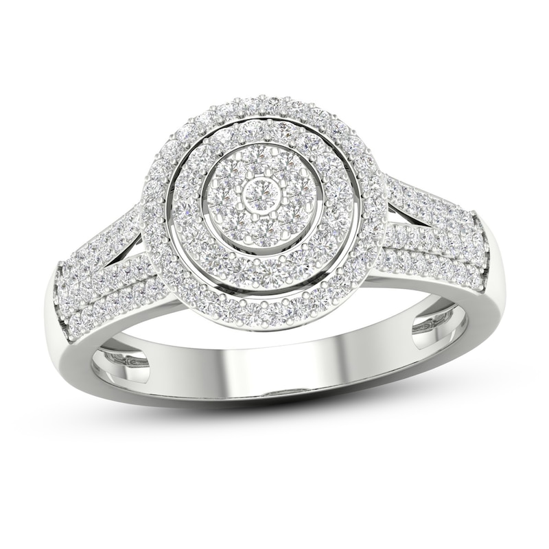 Main Image 1 of Now + Forever Diamond Engagement Ring 3/8 ct tw Round-cut 10K White Gold