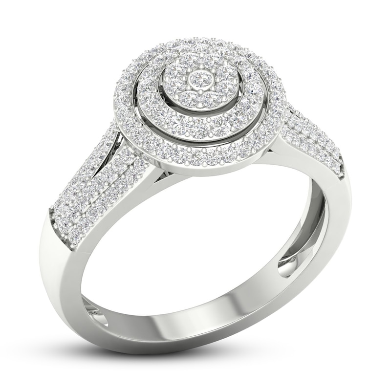 Main Image 4 of Now + Forever Diamond Engagement Ring 3/8 ct tw Round-cut 10K White Gold