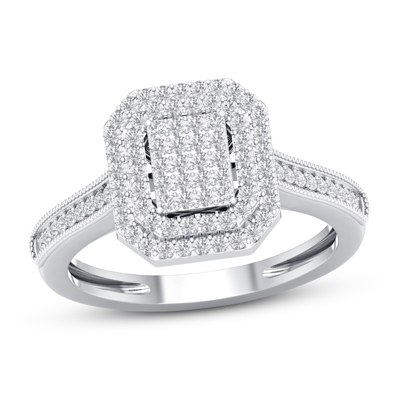 Main Image 1 of Now + Forever Diamond Engagement Ring 1/4 ct tw Round-cut 10K White Gold