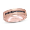 Thumbnail Image 0 of Neil Lane Men's Black Diamond Wedding Band 1/6 ct tw 14K Rose Gold