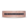 Thumbnail Image 2 of Neil Lane Men's Black Diamond Wedding Band 1/6 ct tw 14K Rose Gold