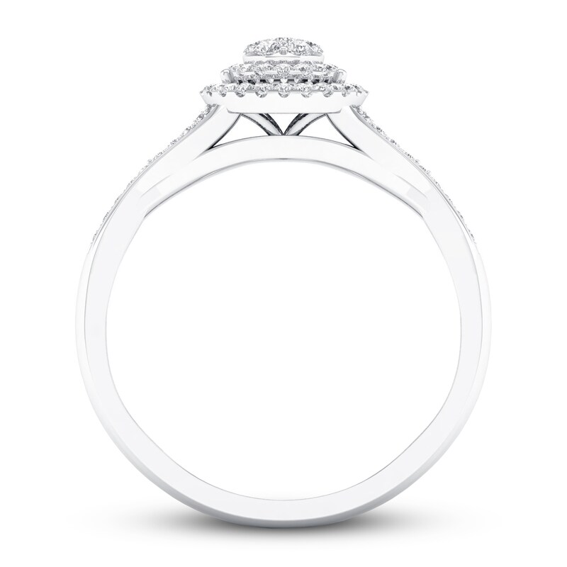 Main Image 3 of Now + Forever Diamond Engagement Ring 1/4 ct tw Round-cut 10K White Gold