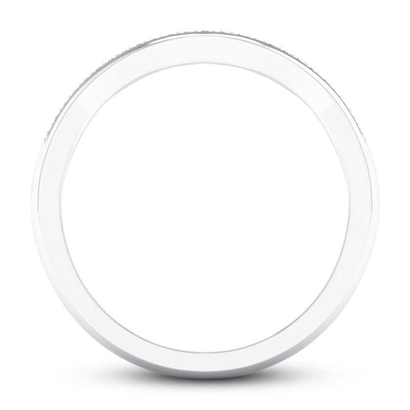 Main Image 3 of Now + Forever Diamond Wedding Band 1/20 ct tw Round-cut 10K White Gold
