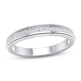 Now + Forever Diamond Wedding Band 1/6 ct tw Round-cut 10K White Gold