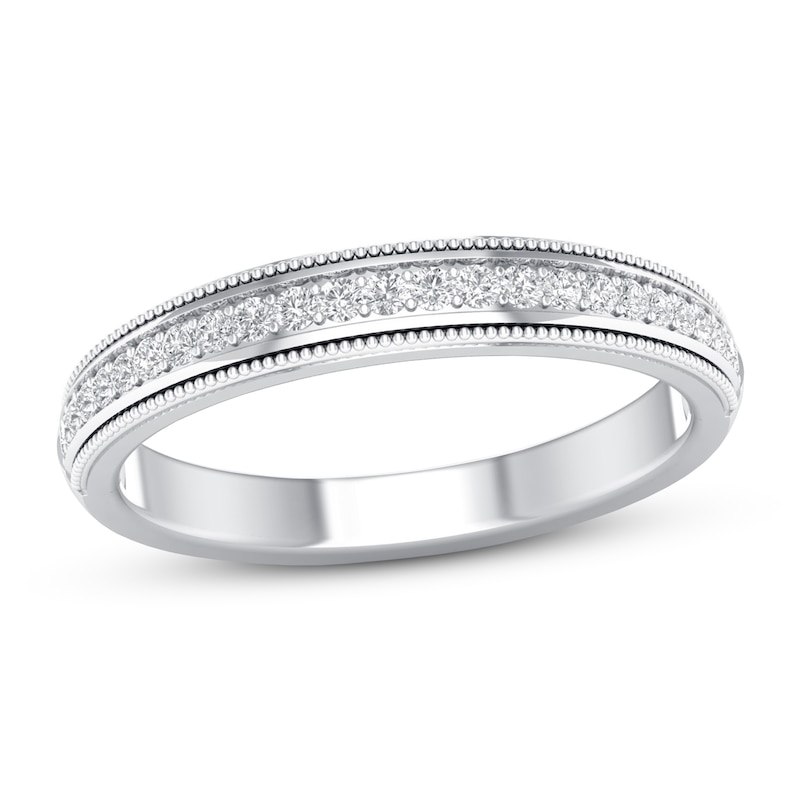 Main Image 1 of Now + Forever Diamond Wedding Band 1/6 ct tw Round-cut 10K White Gold