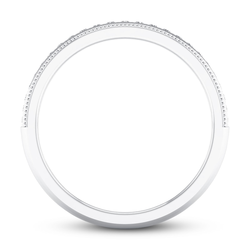 Main Image 3 of Now + Forever Diamond Wedding Band 1/6 ct tw Round-cut 10K White Gold