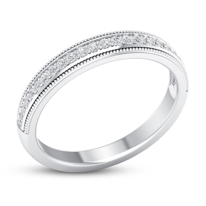 Main Image 4 of Now + Forever Diamond Wedding Band 1/6 ct tw Round-cut 10K White Gold