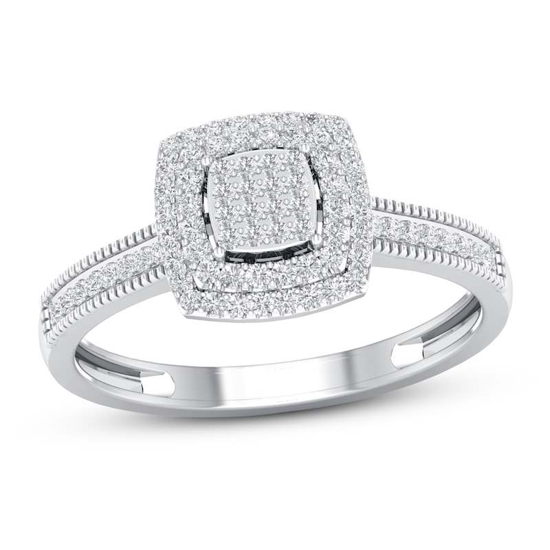 Main Image 1 of Now + Forever Diamond Engagement Ring 1/4 ct tw Round-cut 10K White Gold