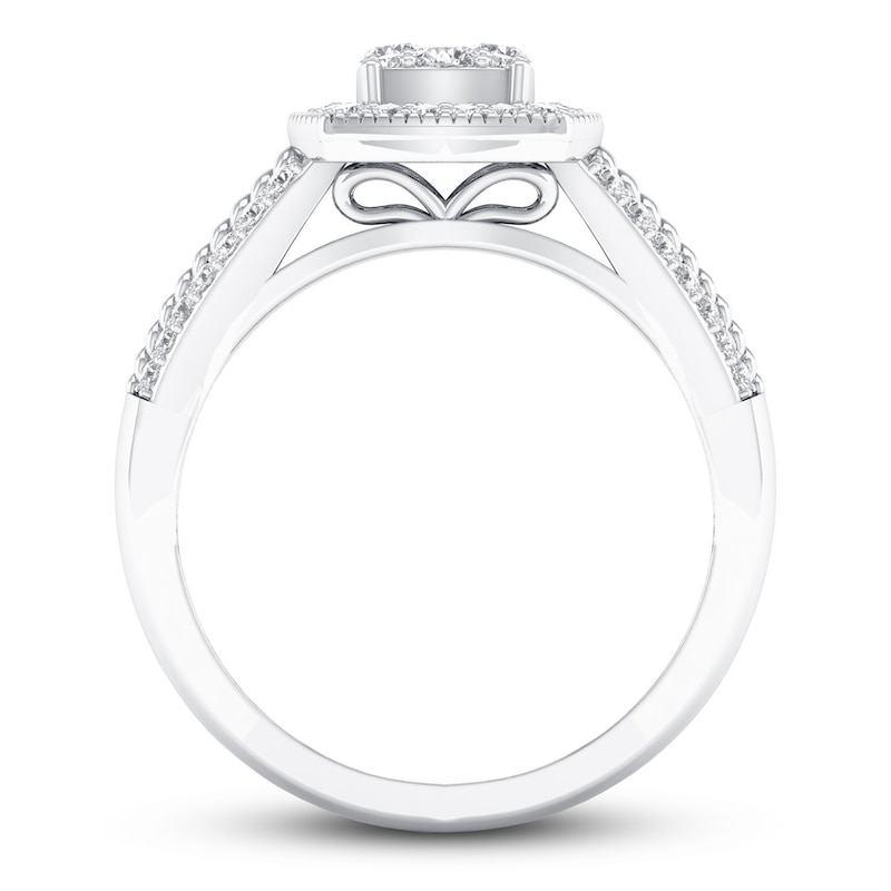 Main Image 3 of Now + Forever Diamond Engagement Ring 3/8 ct tw Round-cut 10K White Gold
