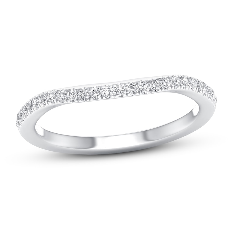 Main Image 1 of Now + Forever Diamond Wedding Band 1/6 ct tw Round-cut 10K White Gold