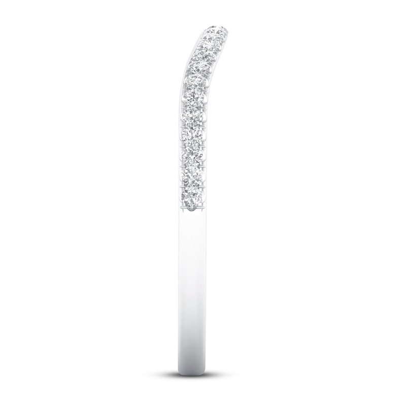 Main Image 2 of Now + Forever Diamond Wedding Band 1/6 ct tw Round-cut 10K White Gold
