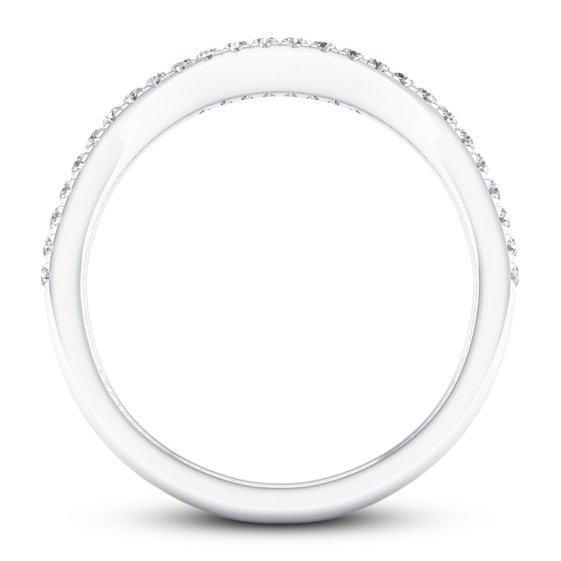 Main Image 3 of Now + Forever Diamond Wedding Band 1/6 ct tw Round-cut 10K White Gold