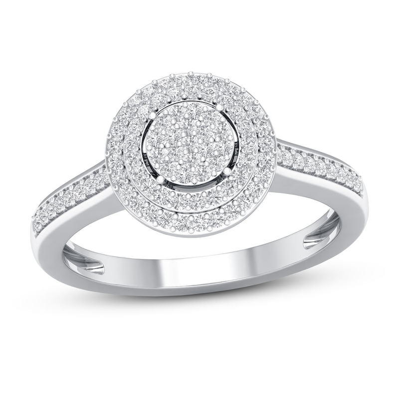 Main Image 1 of Now + Forever Diamond Engagement Ring 1/4 ct tw Round-cut 10K White Gold